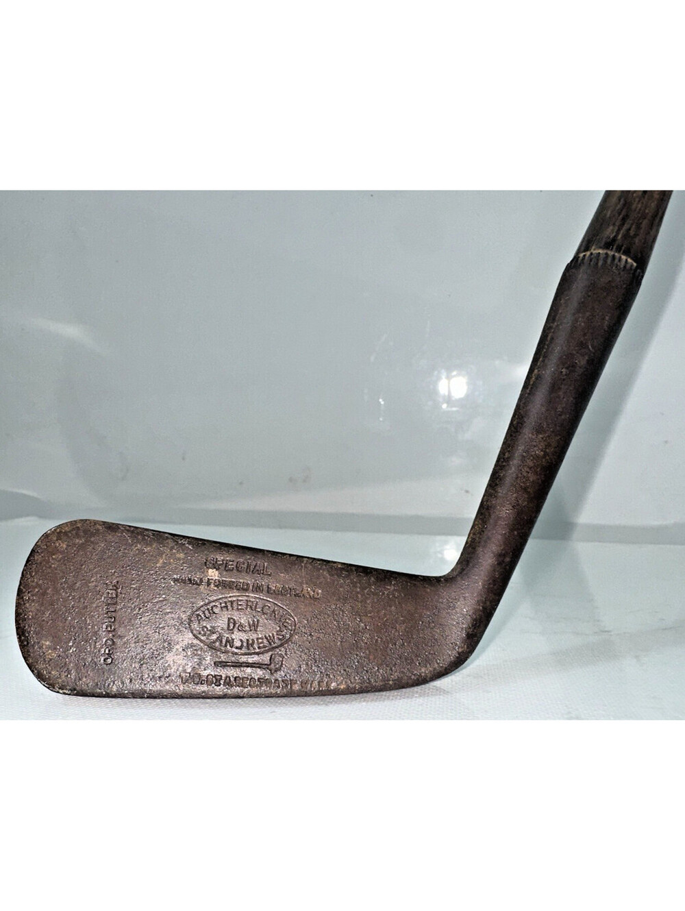 Antique D&W Auchterlonie St Andrews Scotland Hickory Shaft Ord Blade Putter Vtg